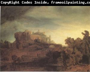 Rembrandt Peale Landscape with a Castle (mk05)